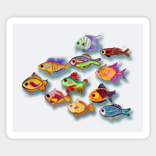 Colorful Fishes Magnet